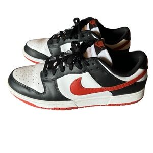 Nike Dunk Low Retro "White/Dragon Red/Black" Men's Shoe